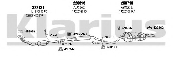 KLARIUS 790358E Exhaust System